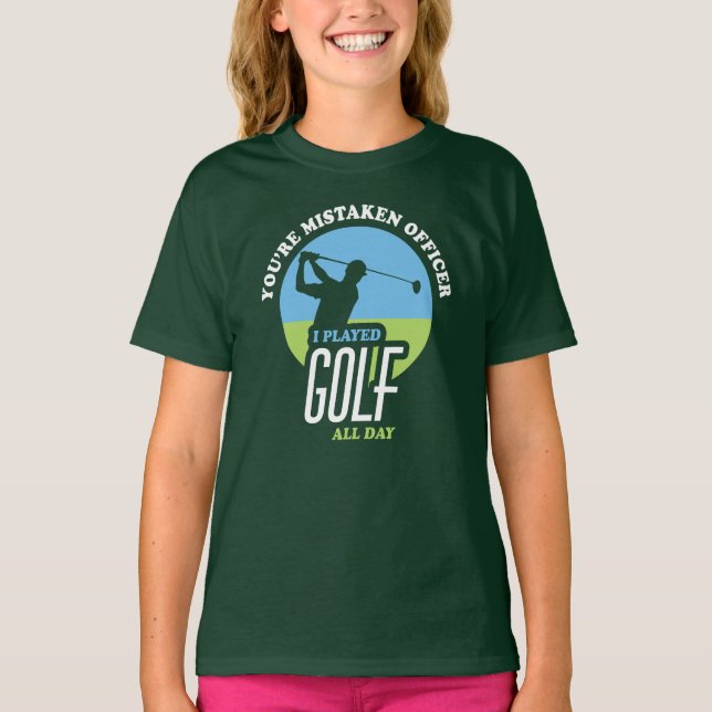 Lustigt golf-tal för golfer t shirt (Framsida)
