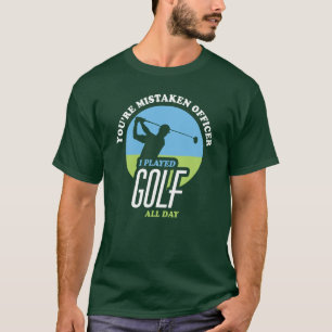 Lustigt golf-tal för golfer t shirt