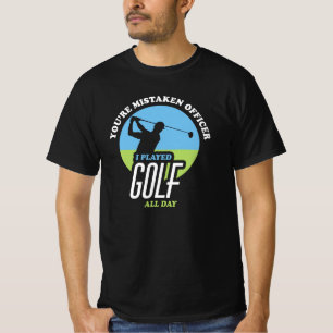 Lustigt golf-tal för golfer t shirt