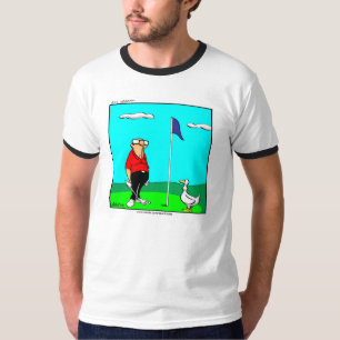 Lustigt Golfer och Goose Tee Shirt