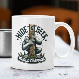 Lustigt Göm och se World Champion Bigfoot Kaffemugg