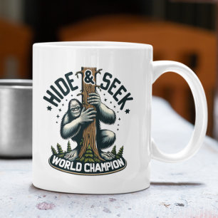 Lustigt Göm och se World Champion Bigfoot Kaffemugg