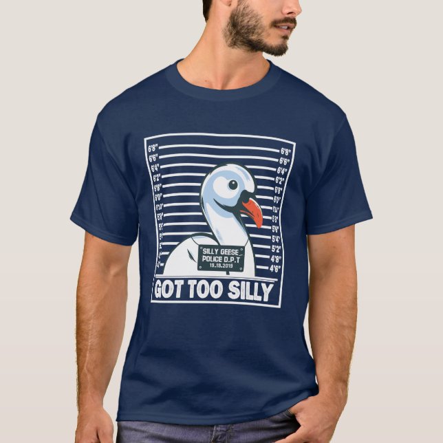 Lustigt Goose Har till Fånig T Shirt (Framsida)