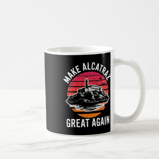 Lustigt Gör Alcatraz Underbar igen Sf Sten Alcatra Kaffemugg (Höger)