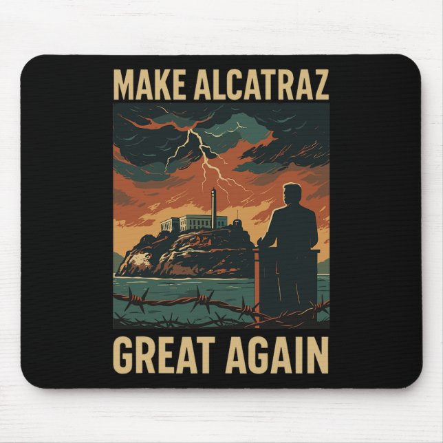 Lustigt Gör Alcatraz Underbar igen Sf Sten Alcatra Musmatta (Framsidan)