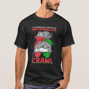 Lustigt gör Watermelon Crawl T Shirt