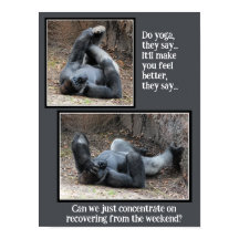 Lustigt Gorilla, för mycket Poster Helg Party