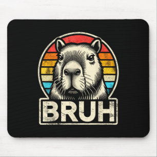 Lustigt grafikkort, Capybara Bruh för pojkar och f Musmatta