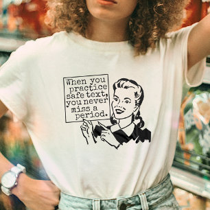 Lustigt Grammar Nerd Säkrare text för Retro Pra T Shirt