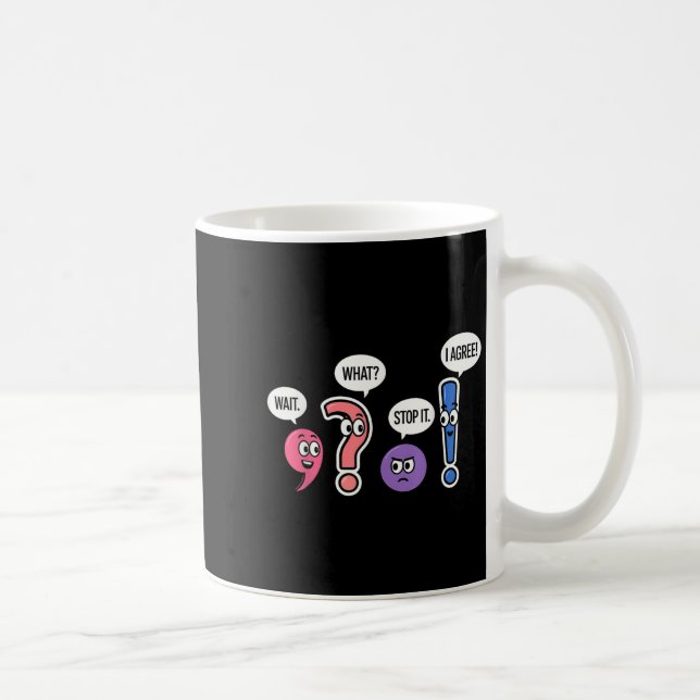 Lustigt Grammar Teacher väntar på vad som stoppar  Kaffemugg (Höger)