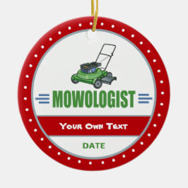 Lustigt Gräsmatta av gräs Julgransprydnad Keramik