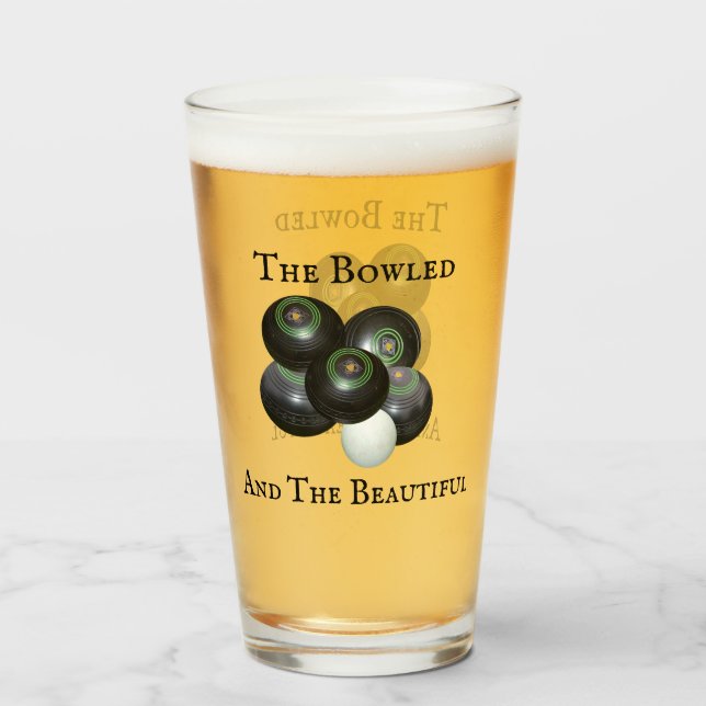 Lustigt Gräsmatta Bowls, uppblåst och vacker desig Glaskopp (Framsida fylld)