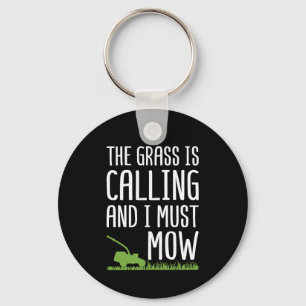 Lustigt Gräsmatta Mowy - Grass ringer Nyckelring