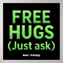 Lustigt gratis hytter bara fråga familjen Sarcasti Poster