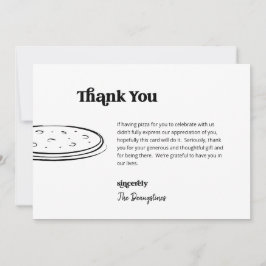 Lustigt Gratis Pizza Bröllop - tackkort Tack Kort