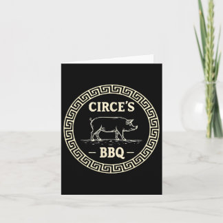 Lustigt grekiskt Mythology Circes Bbq Odyssey Kort