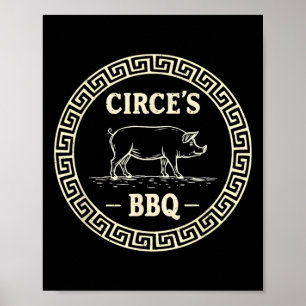 Lustigt grekiskt Mythology Circes Bbq Odyssey Poster