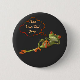 Lustigt groddläge med textmeddelande eller citat knapp