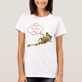 Lustigt groddläge med textmeddelande eller citat t shirt