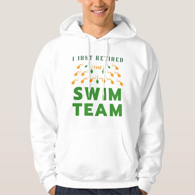 Lustigt Grönt och Orange jag just har tröttnat på  Hoodie (Framsida)