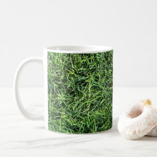 Lustigt grönt, riktigt foto struktur mönster rolig kaffemugg