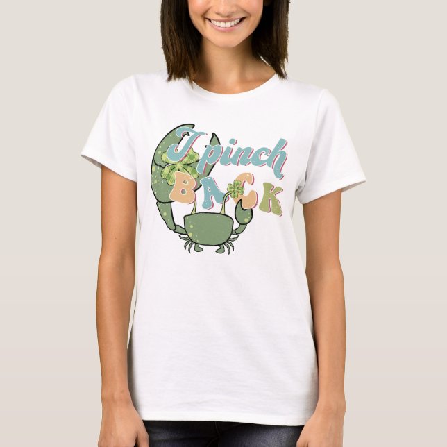 Lustigt grönt-St patricks day... T Shirt (Framsida)