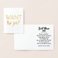 Lustigt Groomsman Frieri - Vill du ha jobbet?