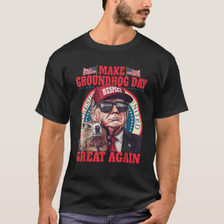 Lustigt Groundhog gör Groundhog-dagen Underbar ige T Shirt