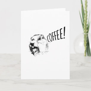 Lustigt Groundhog-kaffe! Kort