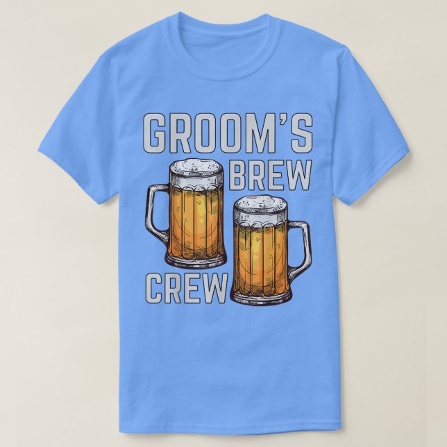 Lustigt Group Beer Drinking Team in PartyGrooms Br T Shirt (Design framsida)