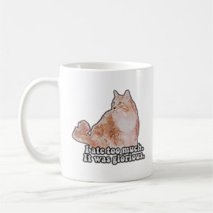 Lustigt grumligt kattminne för katt och kattunge ä kaffemugg