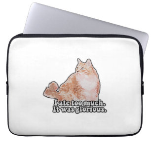 Lustigt grumligt kattminne för katt och kattunge ä laptop fodral