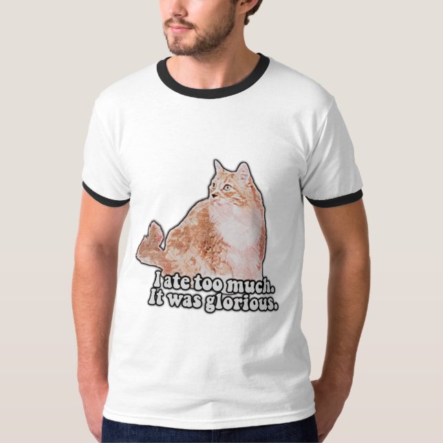 Lustigt grumligt kattminne för katt och kattunge ä t shirt (Framsida)