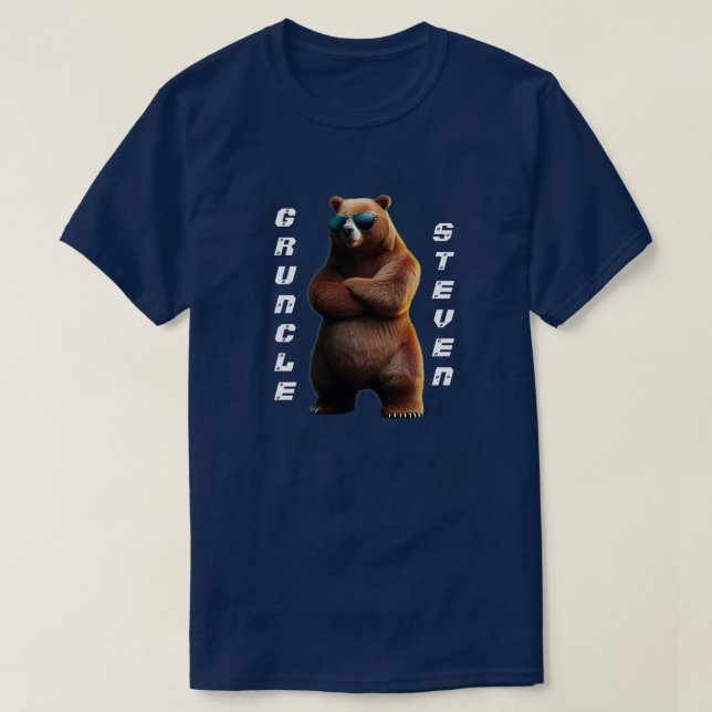 Lustigt Gruncle med Coola Bear T-Shirt (Design framsida)
