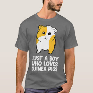 Lustigt Guinea Gris Bara en pojke som Kärlek Guine T Shirt