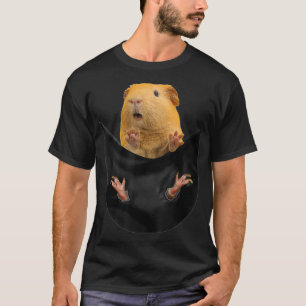 Lustigt Guinea Gris i Pocket T Shirt