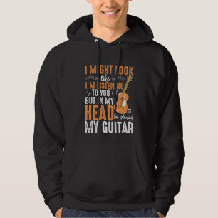 Lustigt Guitar Beroende musiker Guitarist Player Hoodie
