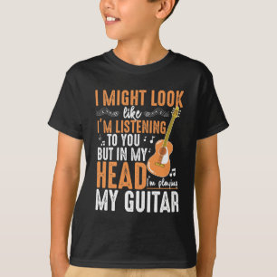 Lustigt Guitar Beroende musiker Guitarist Player T Shirt