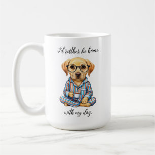 Lustigt Gul lab i Pajamas Coffee Mugg