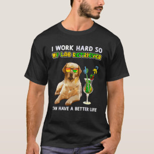 Lustigt Gul lab Shirt Labrador Retriever Älskare T