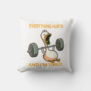 Lustigt gym anka citerar allt Ontr och jag är Däck Kudde