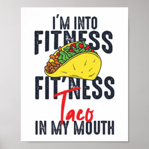 Lustigt Gym Workout Jag är Into Fitness Fit'ness T Poster
