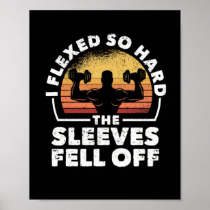 Lustigt Gym Workout... Jag har så svårt för Sleeve Poster