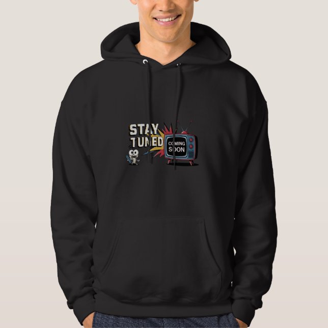 Lustigt håll stilla inom kort hoodie (Framsida)