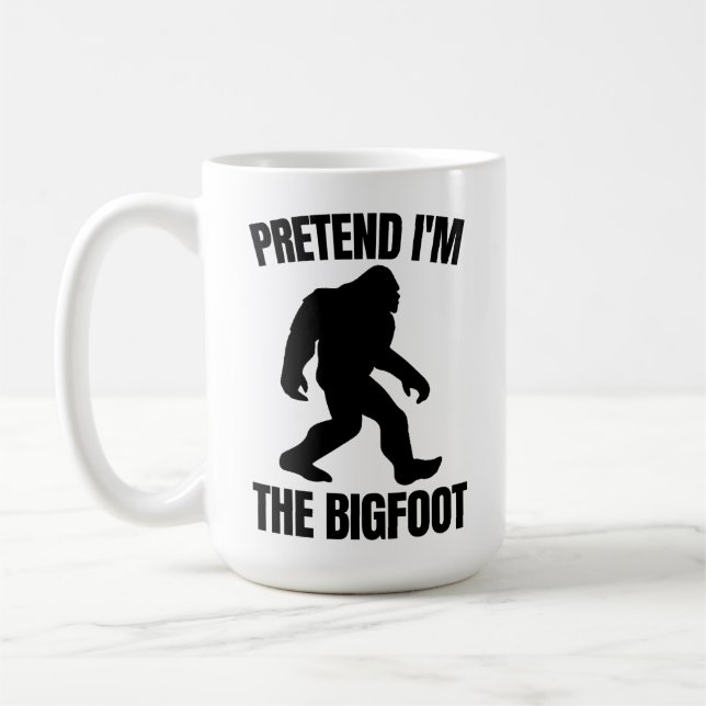 Lustigt Halloween 2020 - Jag är Bigfoot Kaffemugg (Vänster)