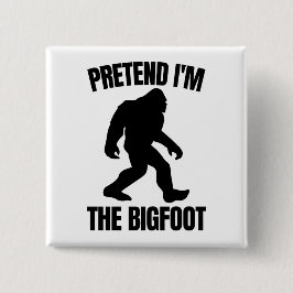 Lustigt Halloween 2020 - Jag är Bigfoot Knapp