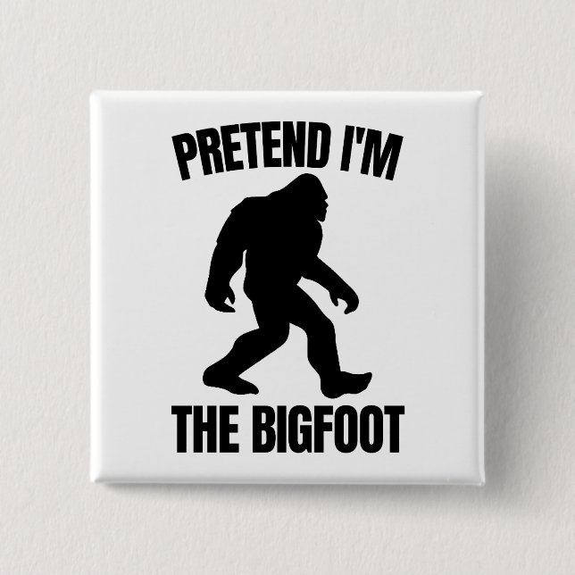 Lustigt Halloween 2020 - Jag är Bigfoot Knapp (Framsida)