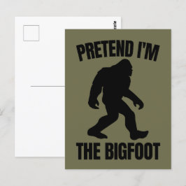 Lustigt Halloween 2020 - Jag är Bigfoot Vykort