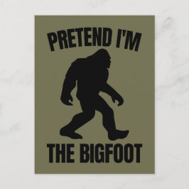 Lustigt Halloween 2020 - Jag är Bigfoot Vykort
