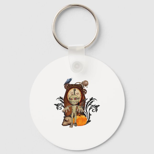 Lustigt halloween-design nyckelring (Framsida)